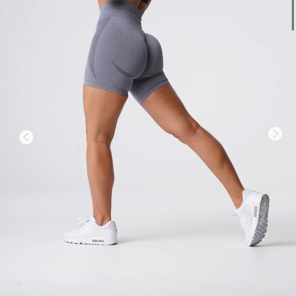 NVGTN seamless gray contour shorts